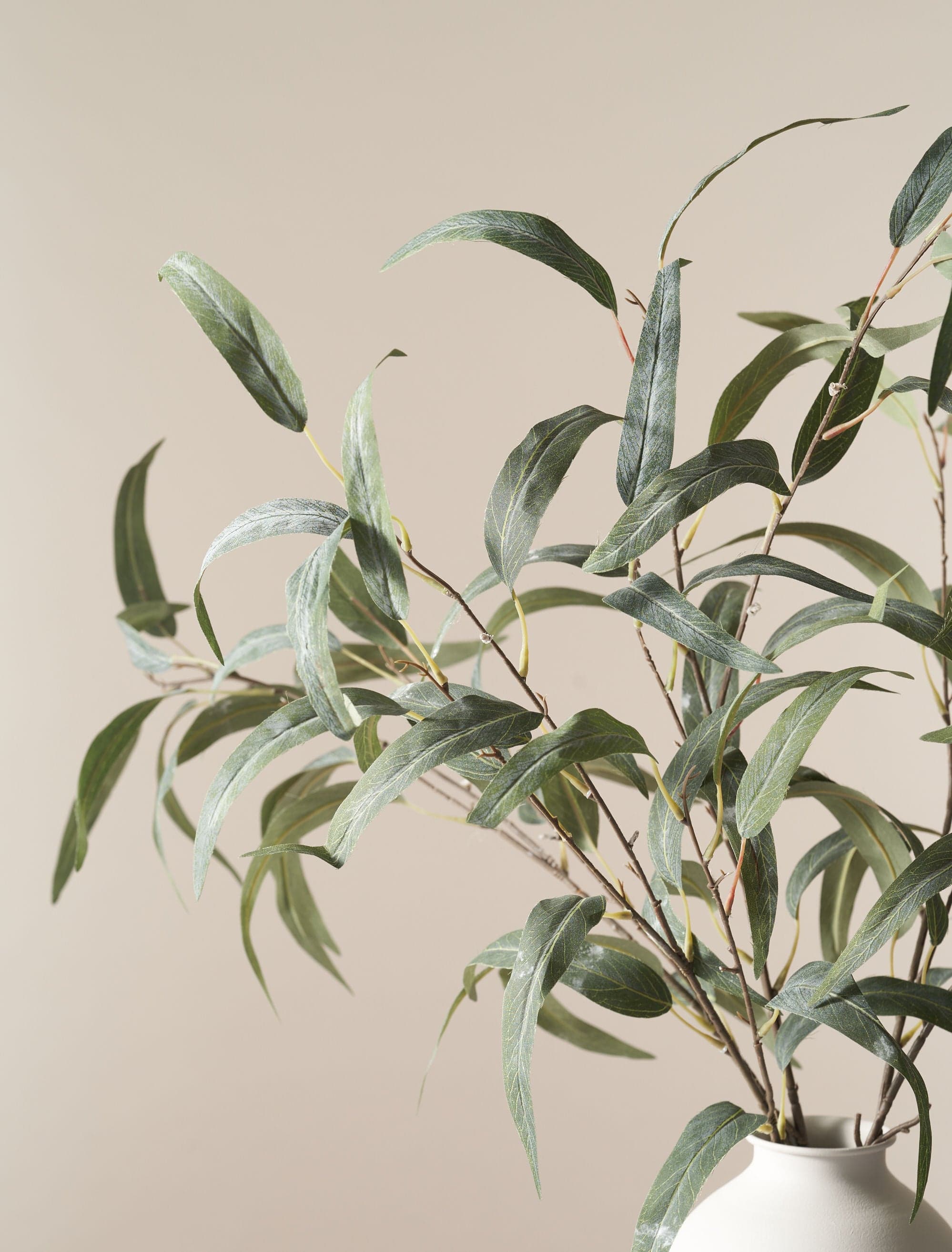 Faux Willow Eucalyptus - Green (5 Stems) - Image 3